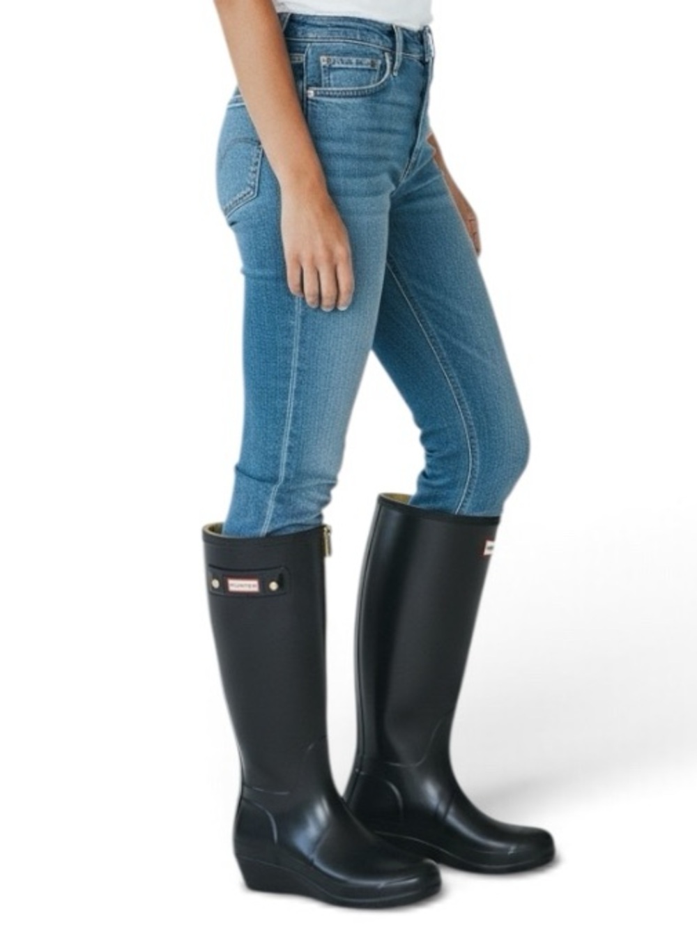 Hunter Tall Black Gloss Rain Boots
